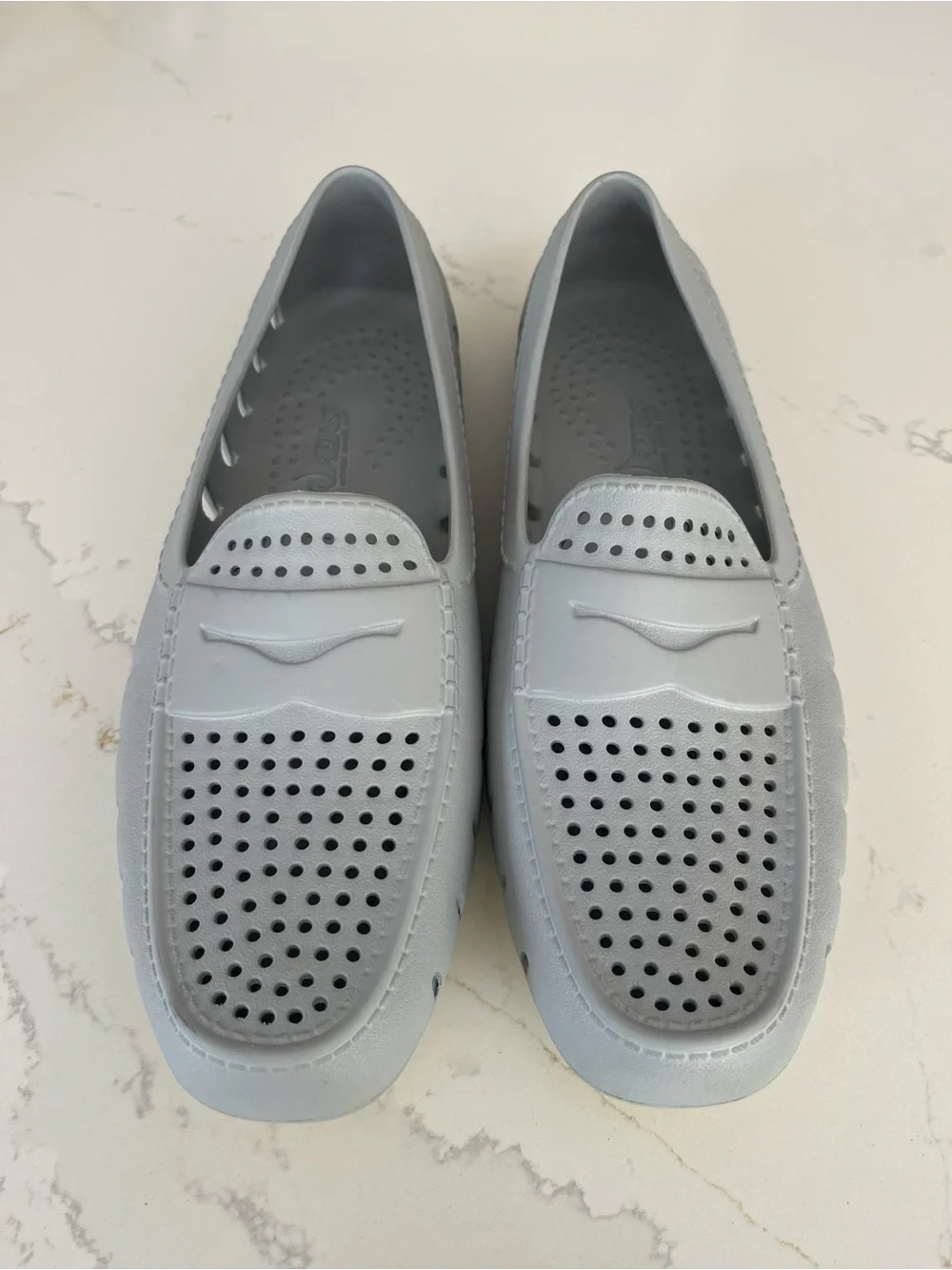 Floafers Country Club Classic Waterproof Driver Gray Yellow Loafers Men’s Size 9